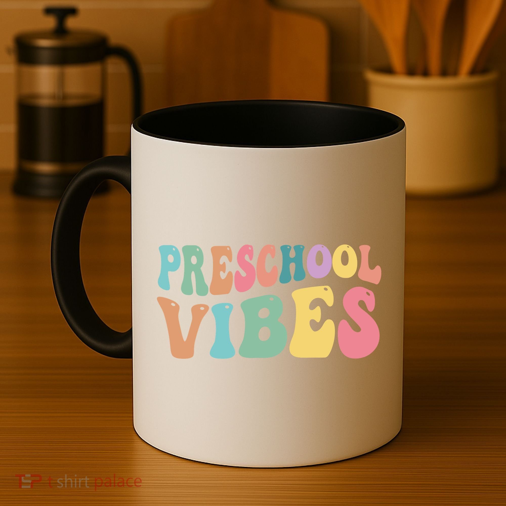 Preschool Vibes Retro 80s Pre School Coffee Mug
