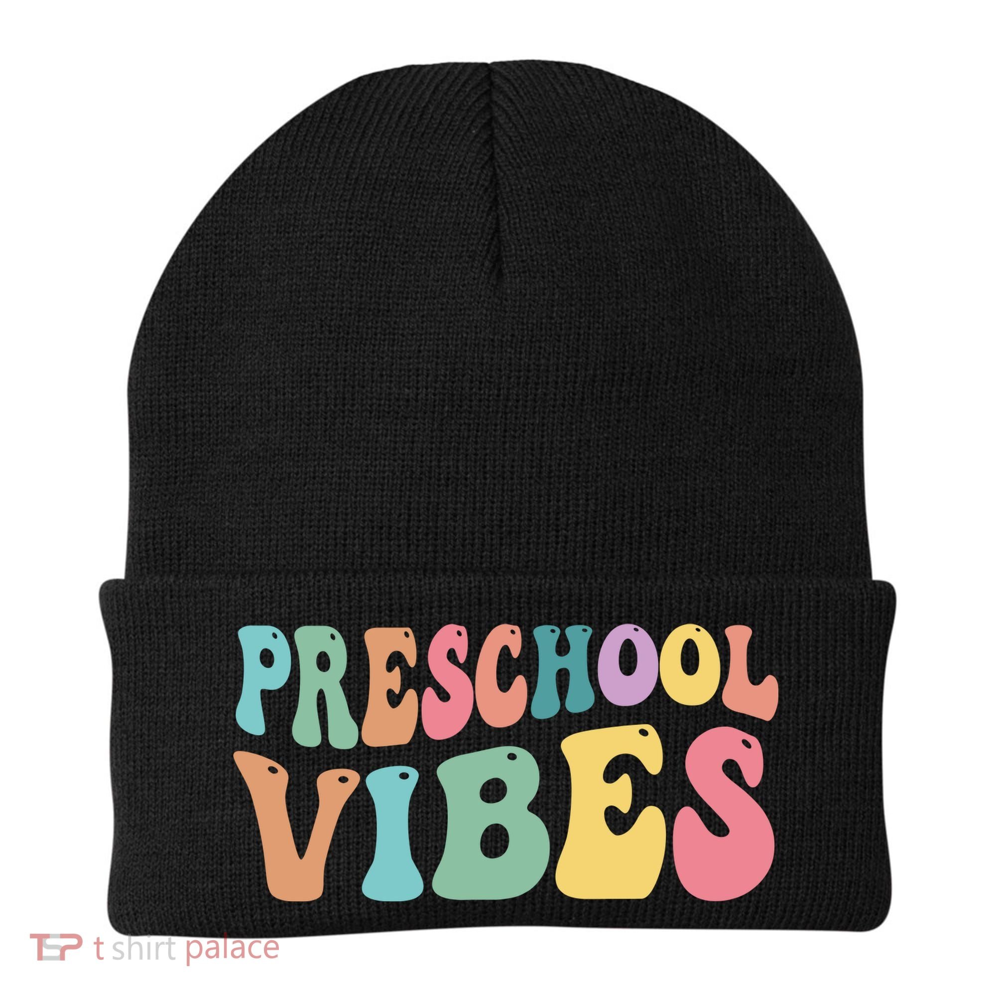 Preschool Vibes Retro 80s Pre School Beanie