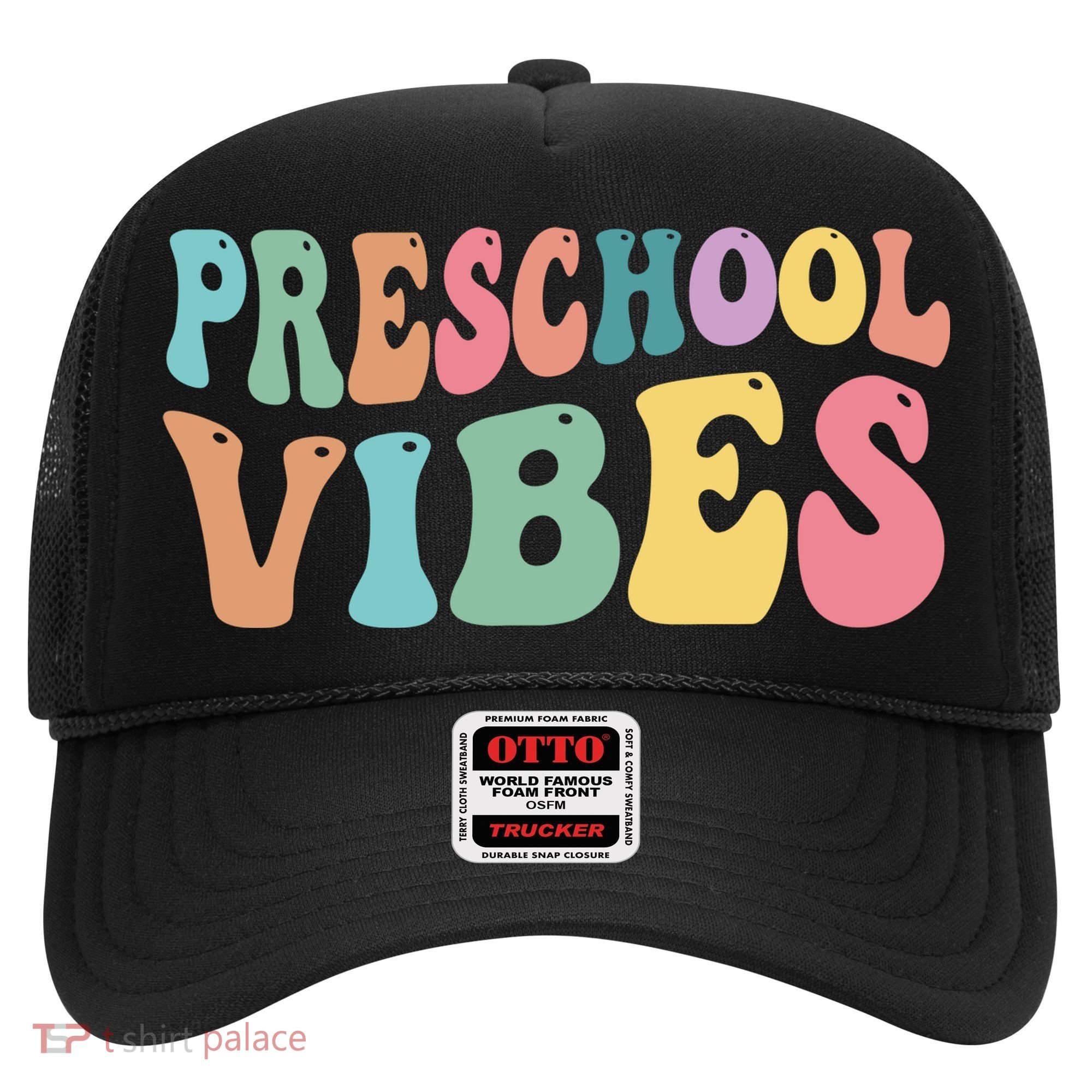 Preschool Vibes Retro 80s Pre School Hat