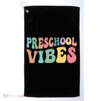 Preschool Vibes Retro 80s Pre School Golf Towel thumb 0