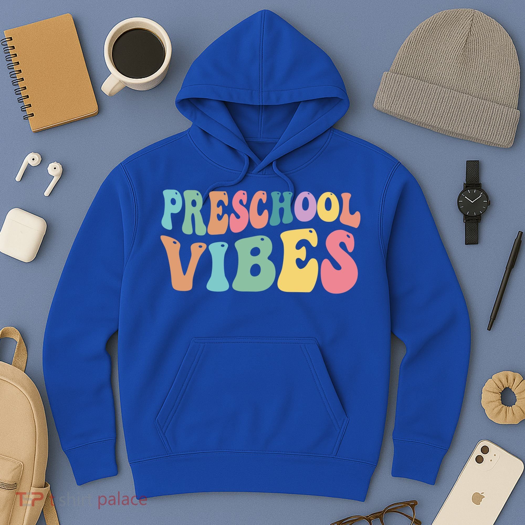 Preschool Vibes Retro 80s Pre School Hoodie