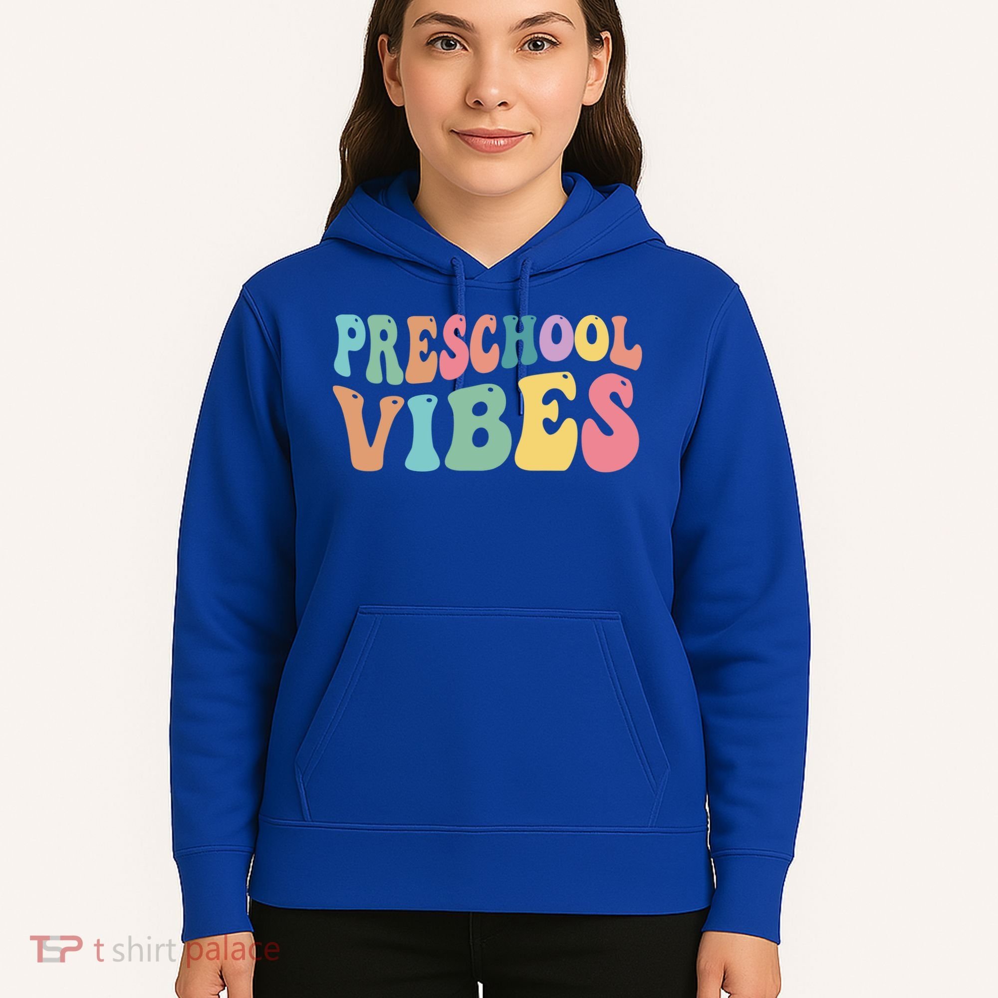Preschool Vibes Retro 80s Pre School Hoodie