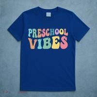 Preschool Vibes Retro 80s Pre School T-Shirt thumb 5