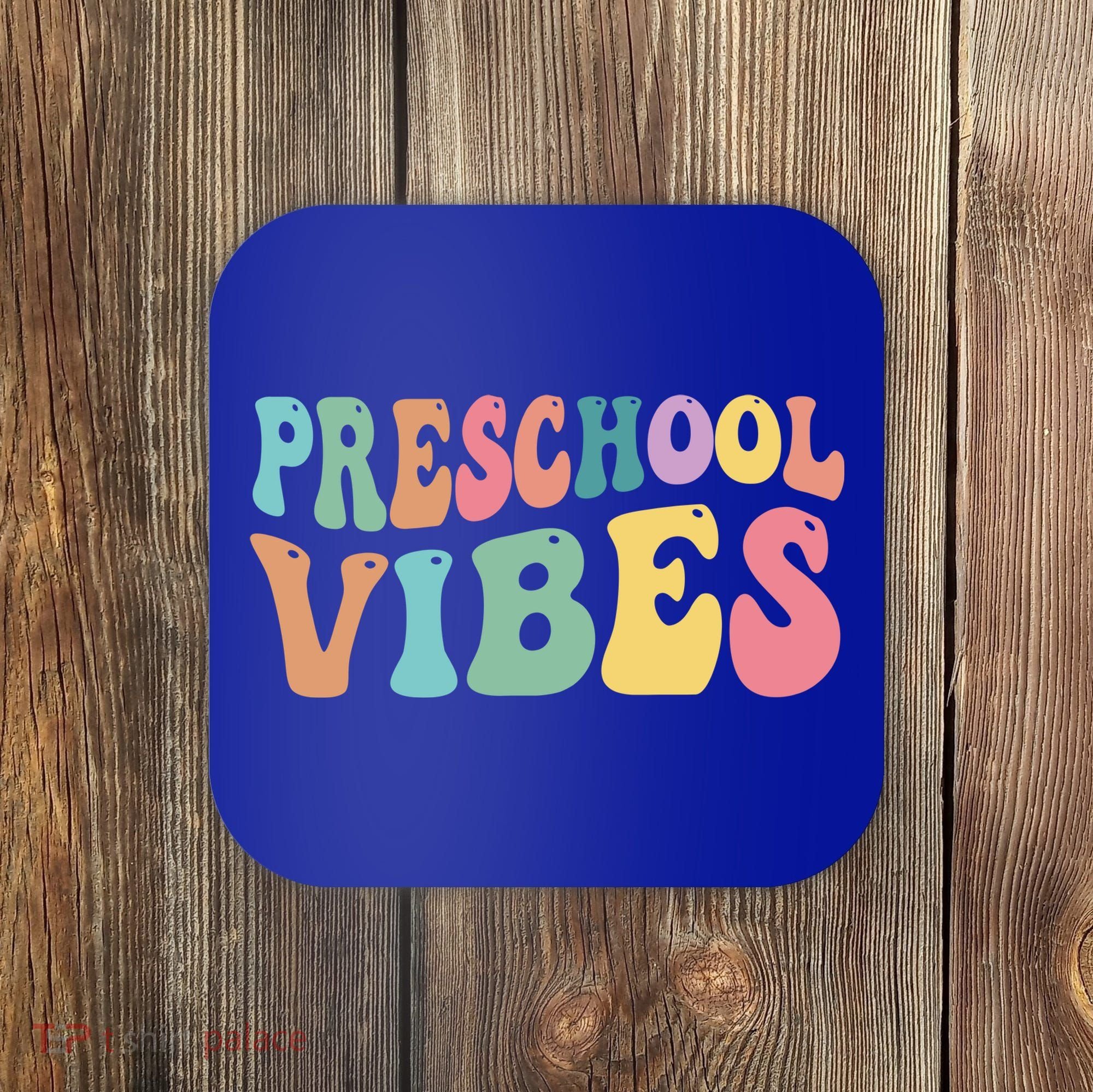 Preschool Vibes Retro 80s Pre School Coaster