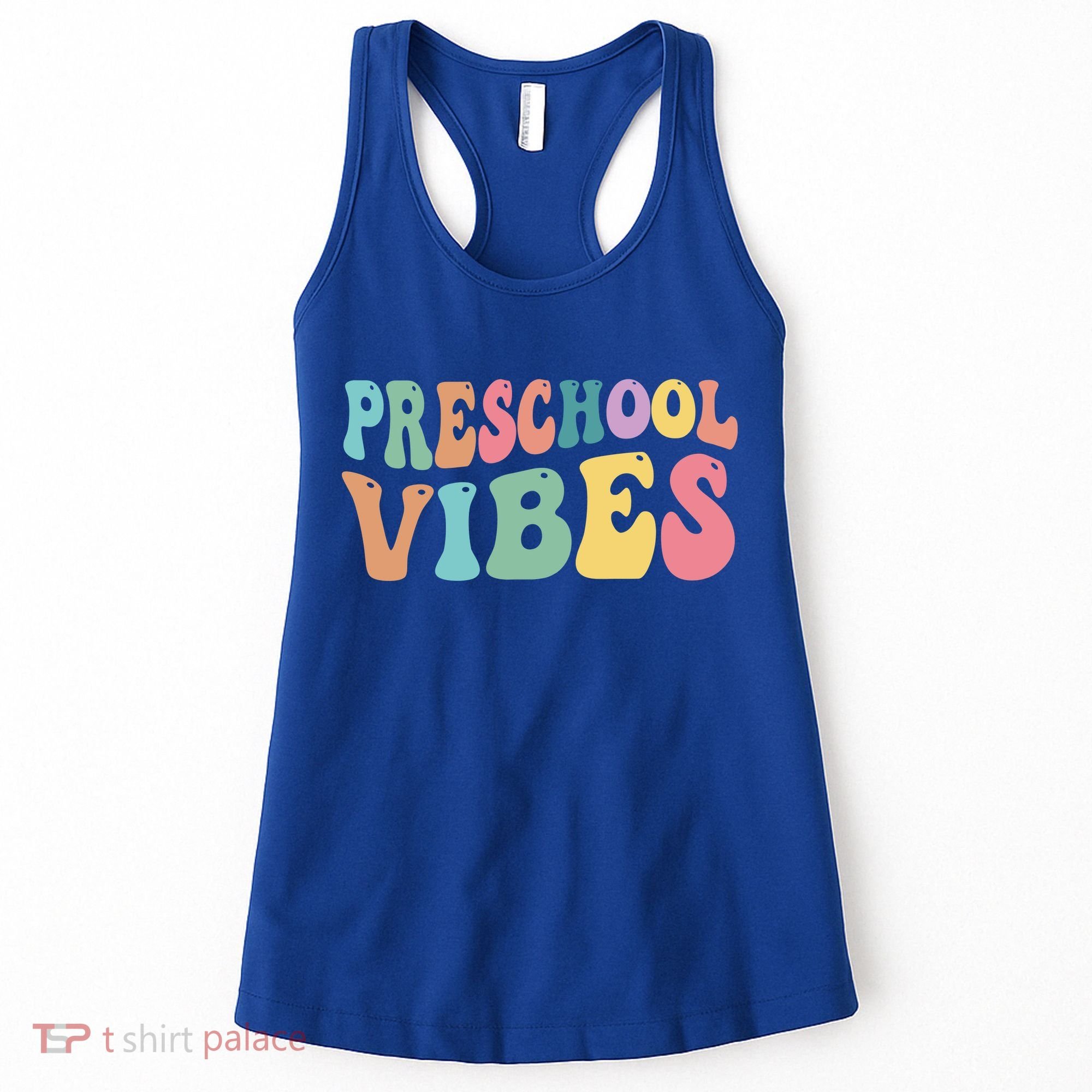 Preschool Vibes Retro 80s Pre School Women's Tank Top