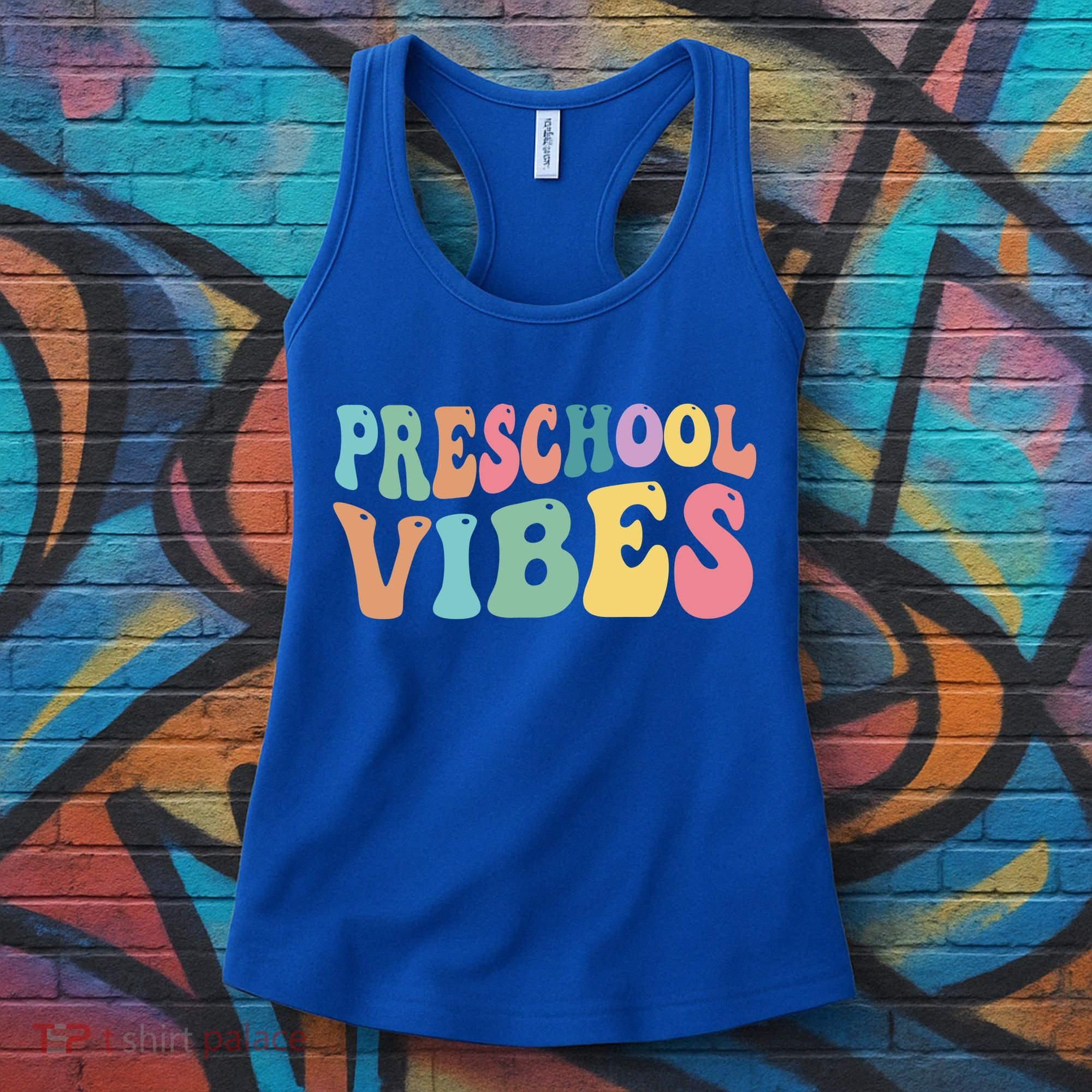 Preschool Vibes Retro 80s Pre School Women's Tank Top