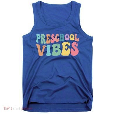 Preschool Vibes Retro 80s Pre School Tank Top