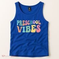 Preschool Vibes Retro 80s Pre School Tank Top thumb 2