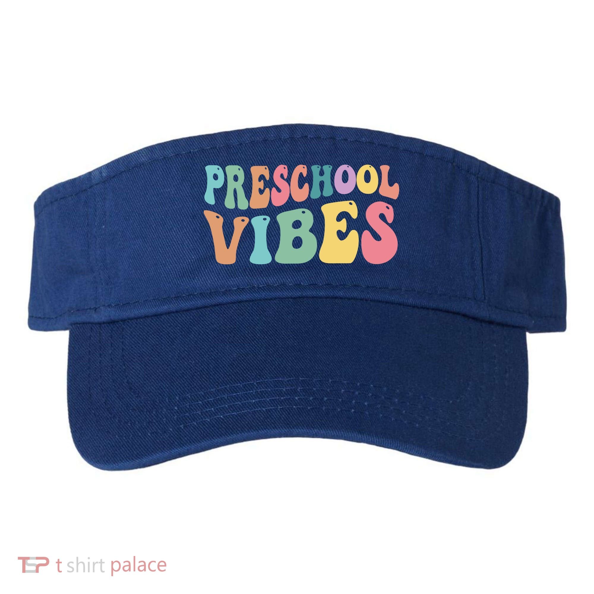 Preschool Vibes Retro 80s Pre School Visor