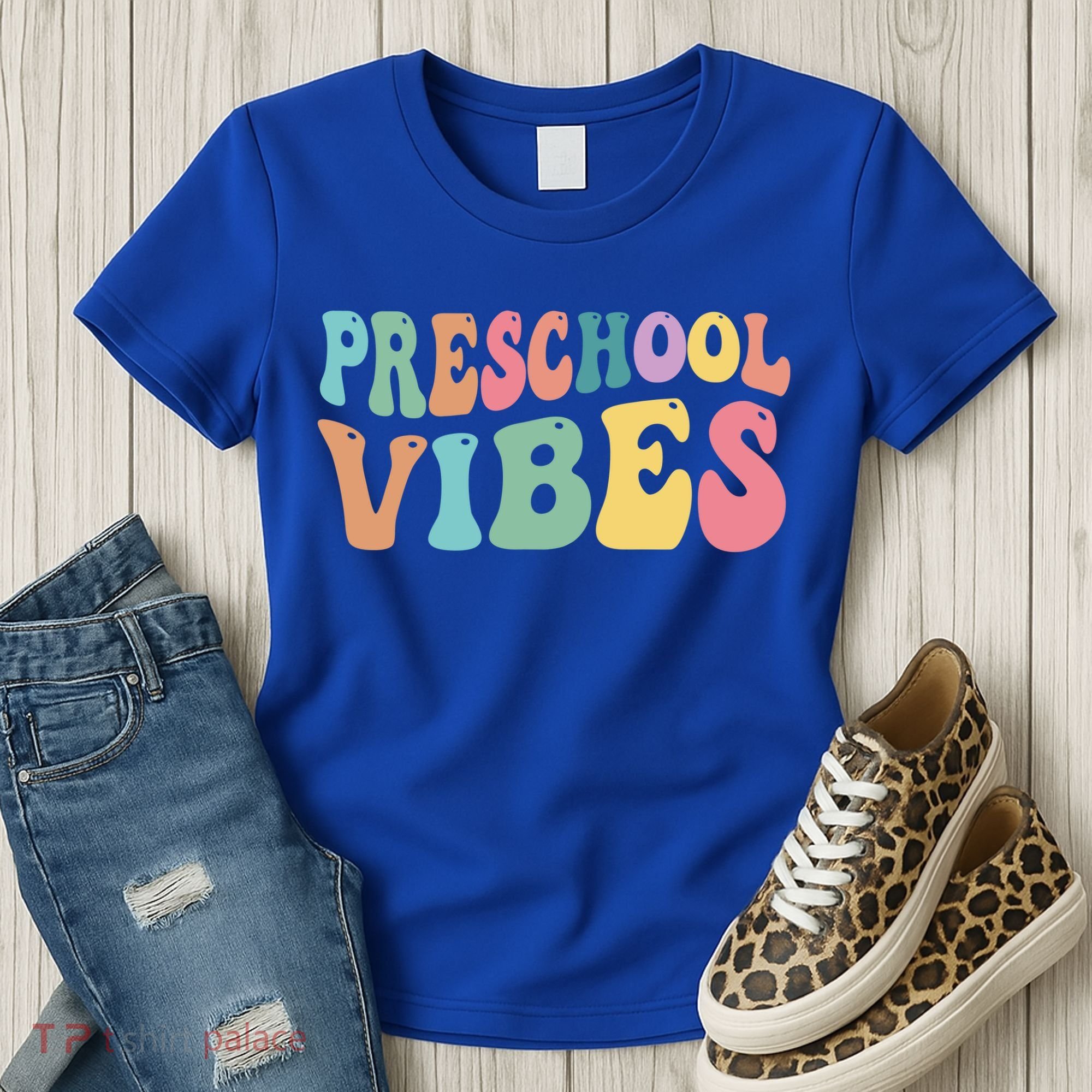 Preschool Vibes Retro 80s Pre School Women's T-Shirt