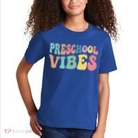 Preschool Vibes Retro 80s Pre School Kids T-Shirt thumb 2