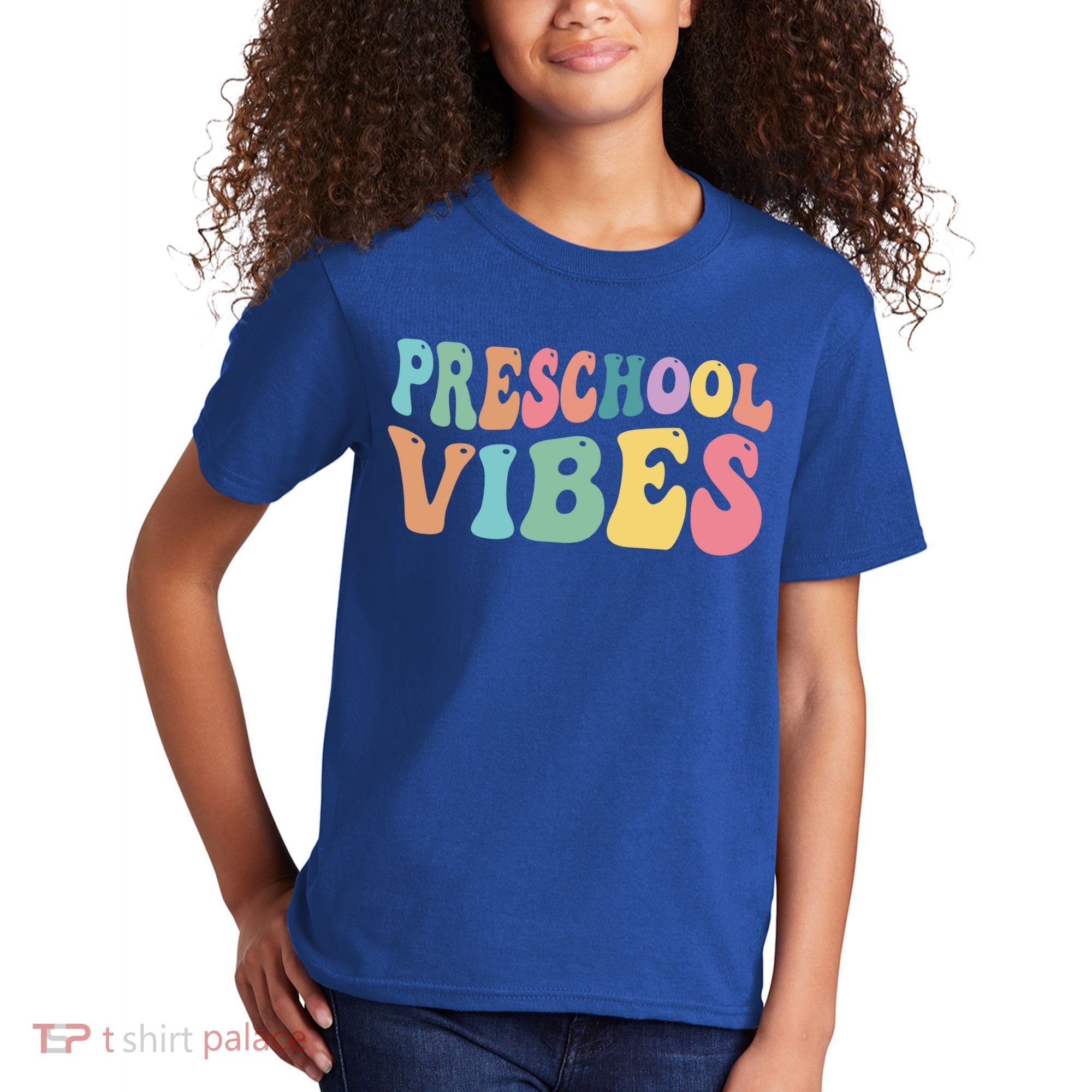 Preschool Vibes Retro 80s Pre School Kids T-Shirt