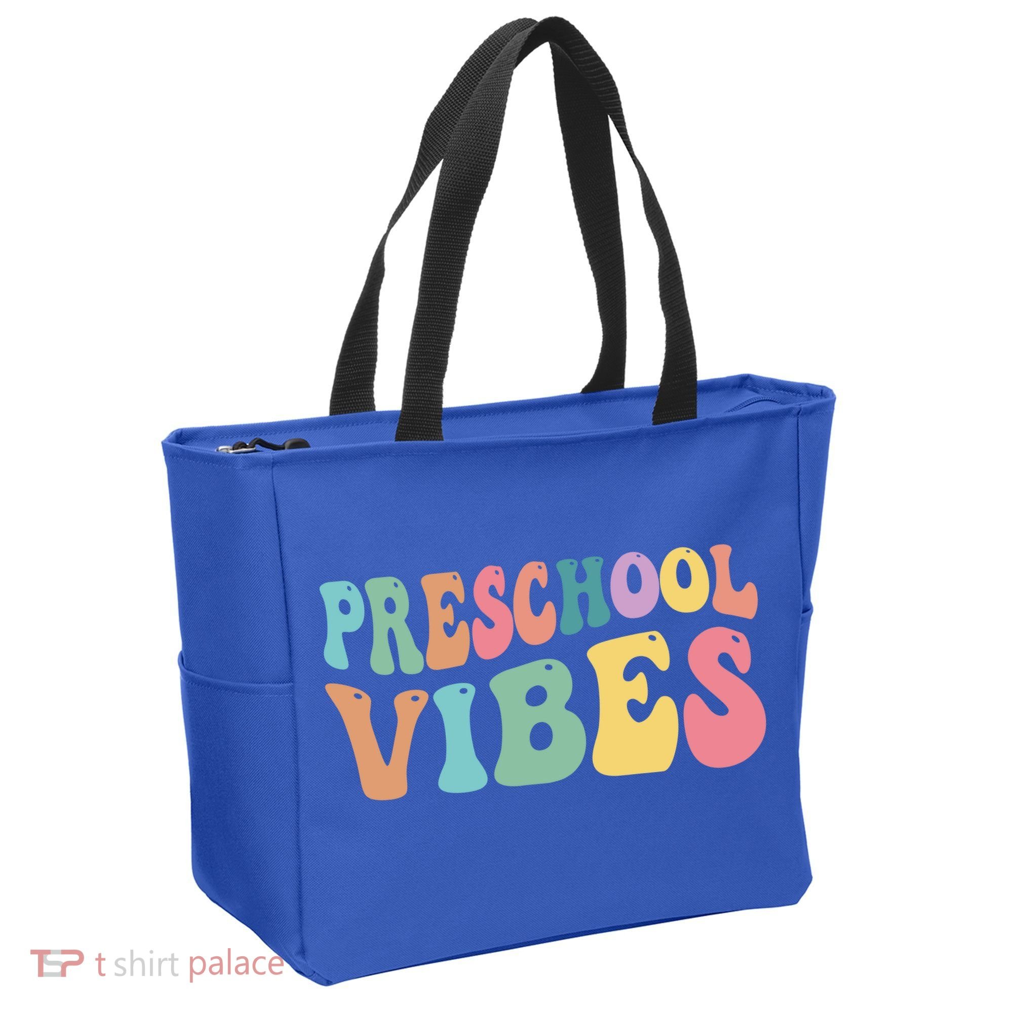 Preschool Vibes Retro 80s Pre School Tote Bag
