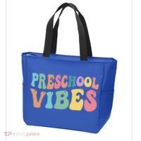 Preschool Vibes Retro 80s Pre School Tote Bag thumb 3