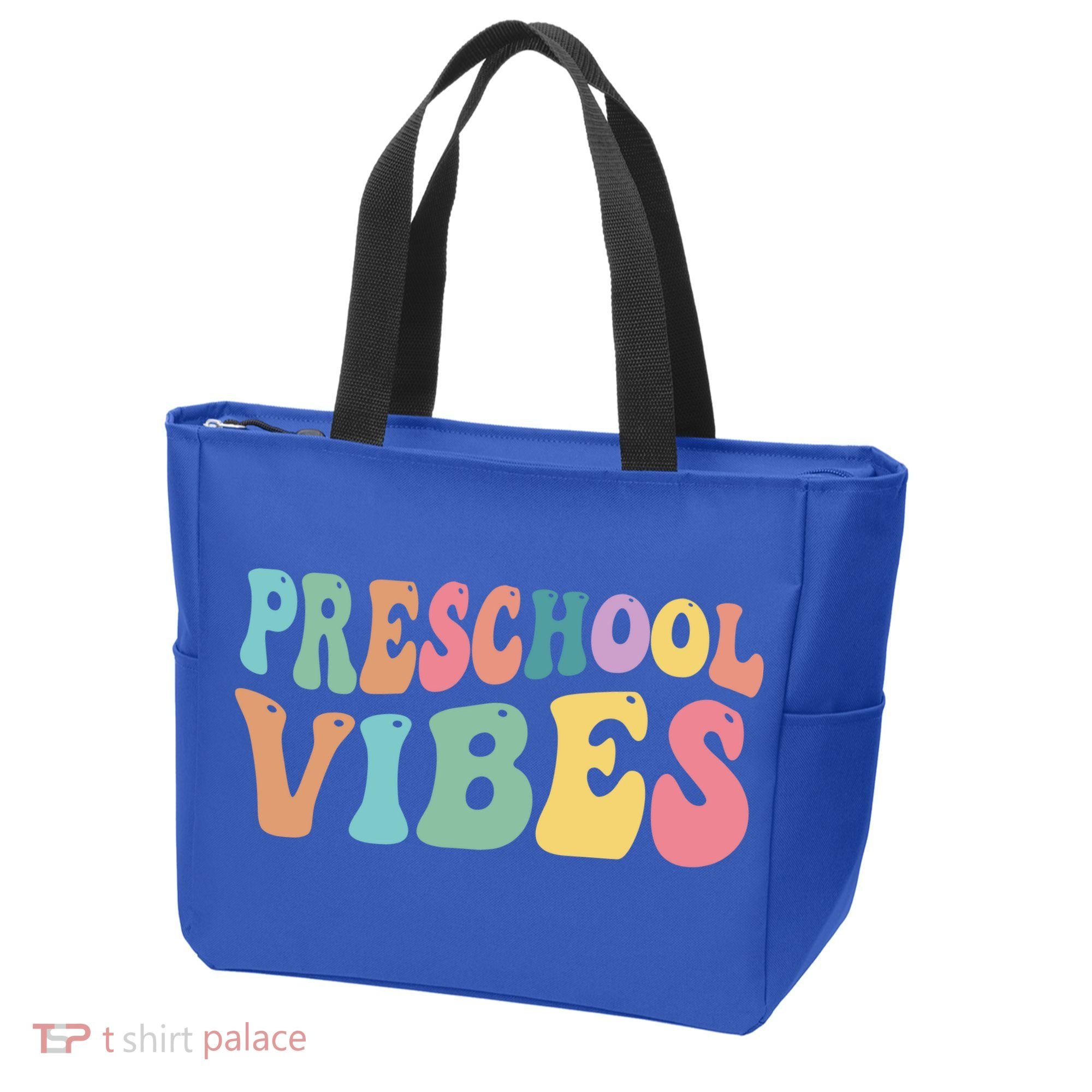 Preschool Vibes Retro 80s Pre School Tote Bag