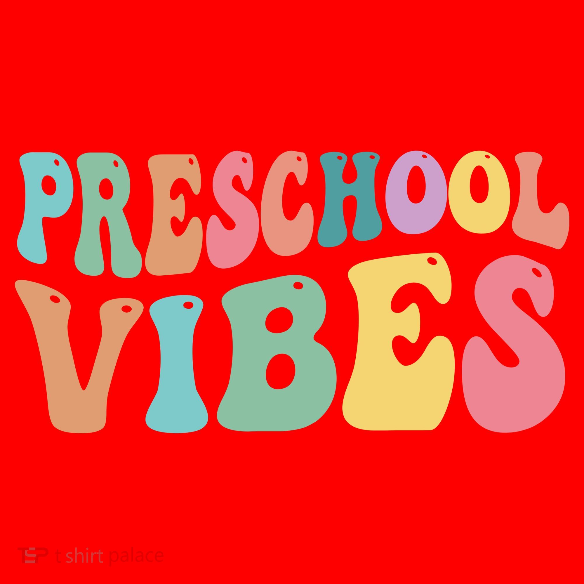 Preschool Vibes Retro 80s Pre School Santa Hat