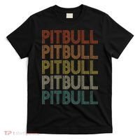 Pitbull Vintage Retro T-Shirt thumb 0