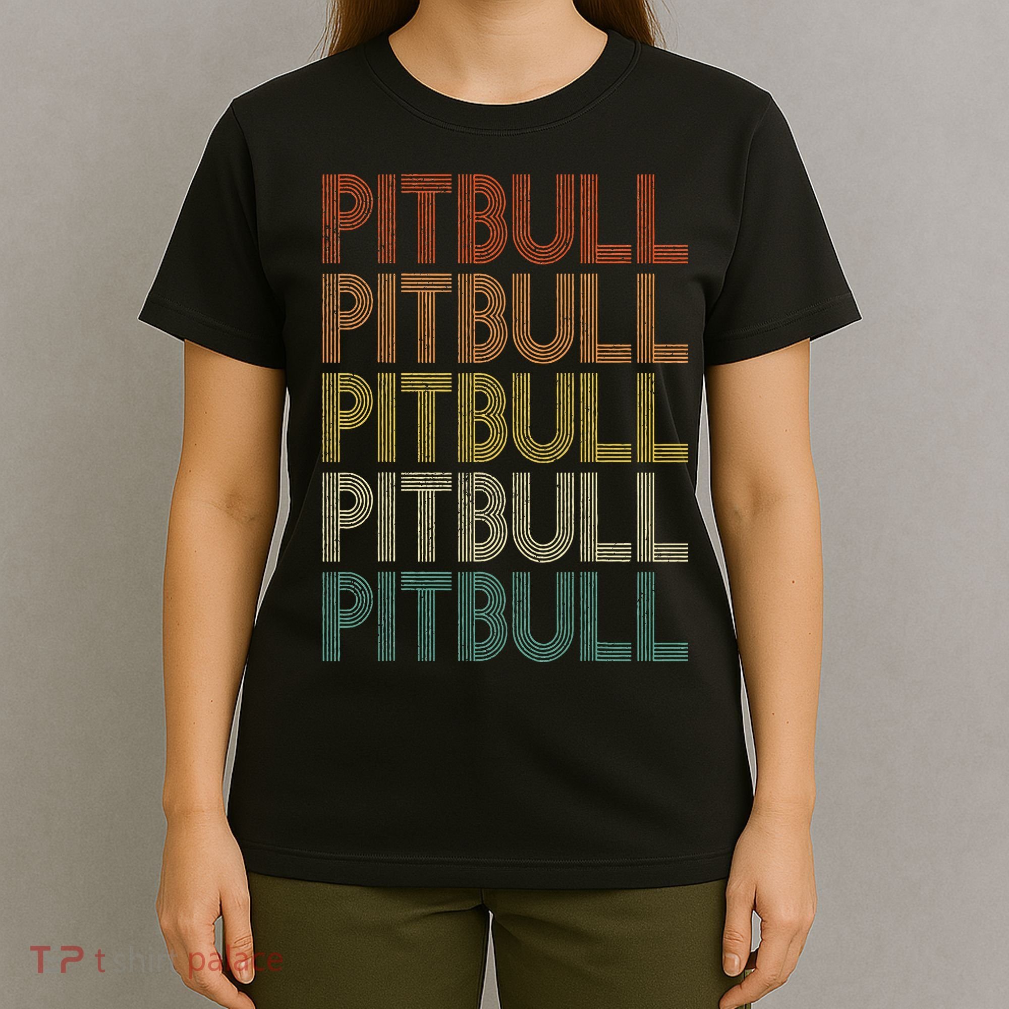 Pitbull Vintage Retro T-Shirt