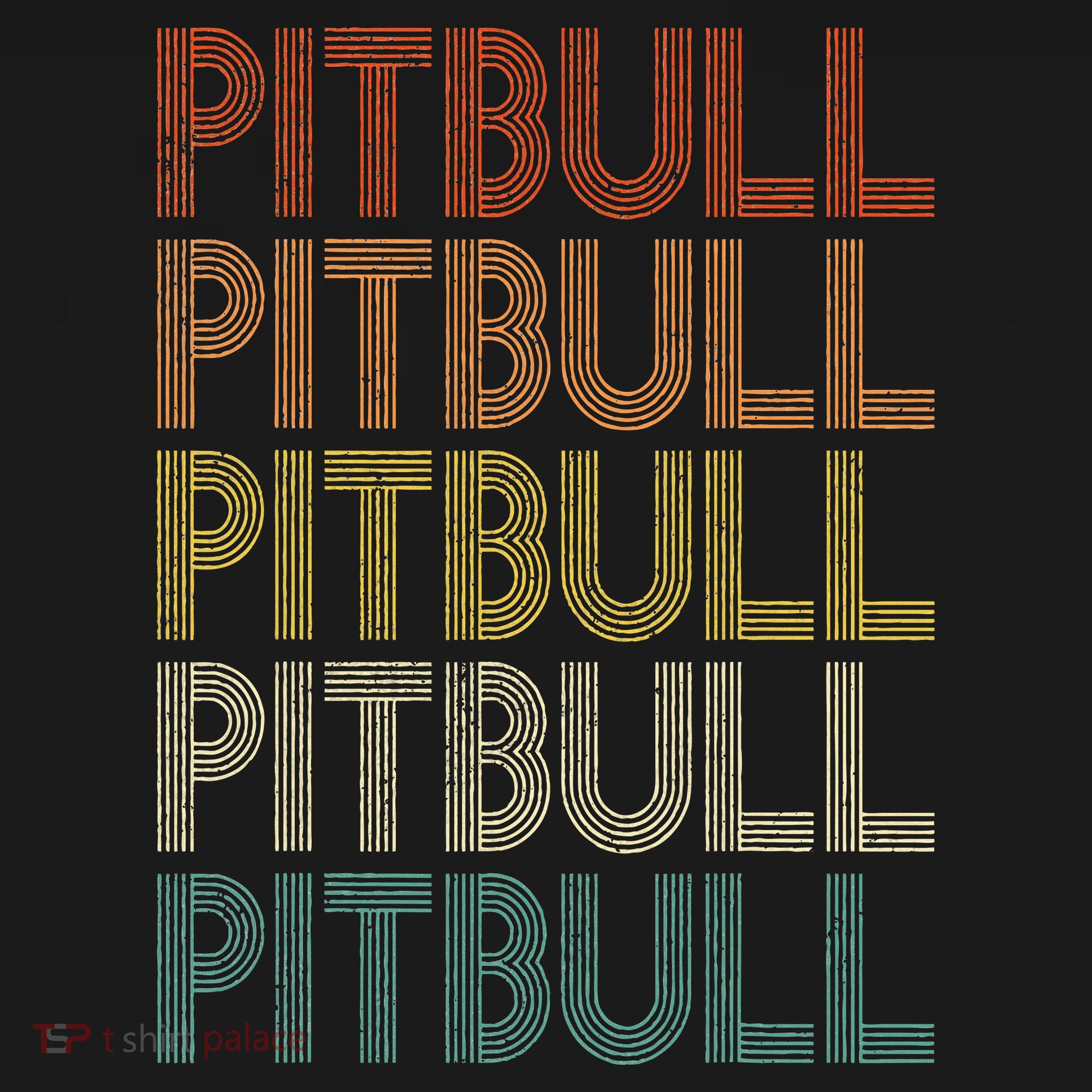 Pitbull Vintage Retro T-Shirt