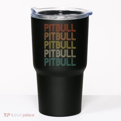 Pitbull Vintage Retro Tumbler
