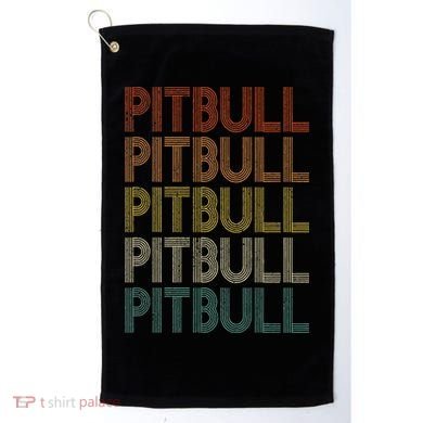Pitbull Vintage Retro Golf Towel