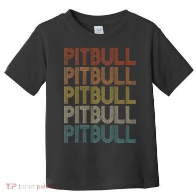 Pitbull Vintage Retro Toddler T-Shirt