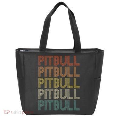 Pitbull Vintage Retro Tote Bag