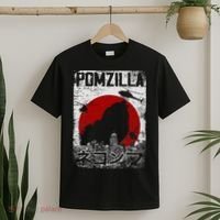 Pomzilla Vintage Retro Pomeranian Dog T-Shirt thumb 2