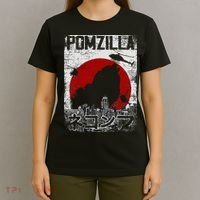 Pomzilla Vintage Retro Pomeranian Dog T-Shirt thumb 4