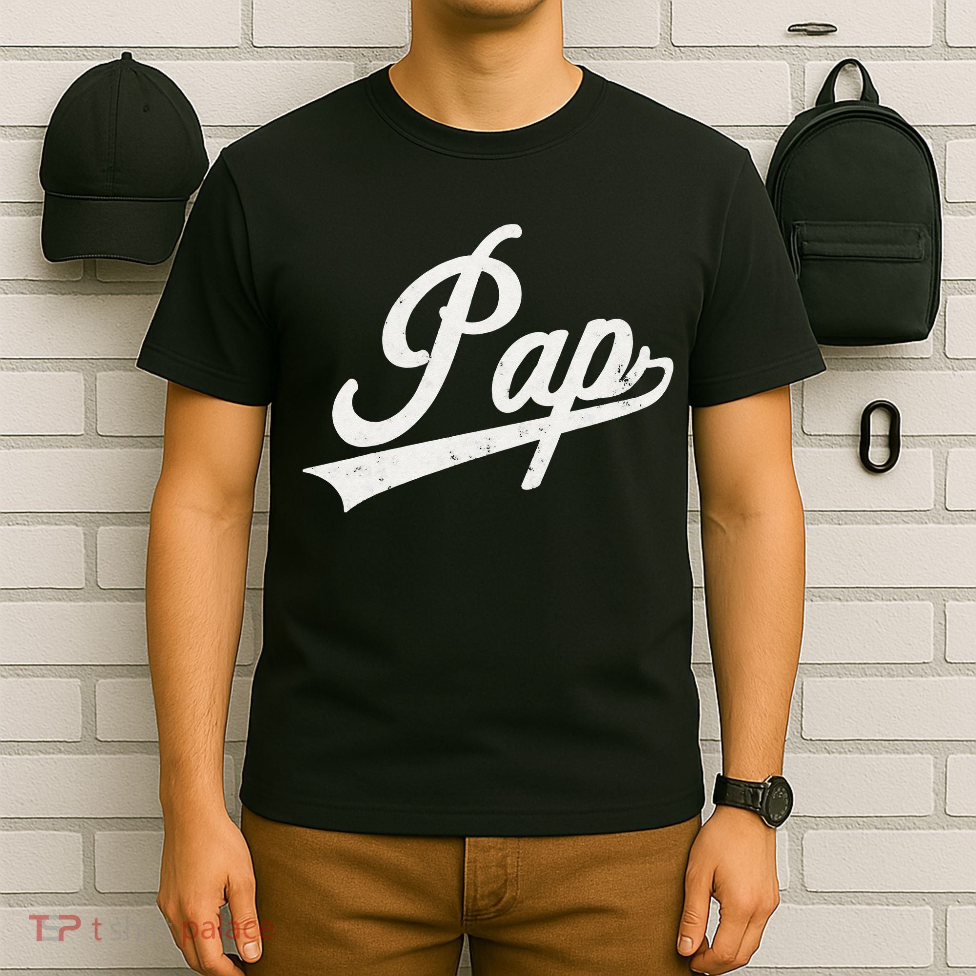 Pap Vintage Retro Style Father’s day gift for Pap Grandpa T-Shirt