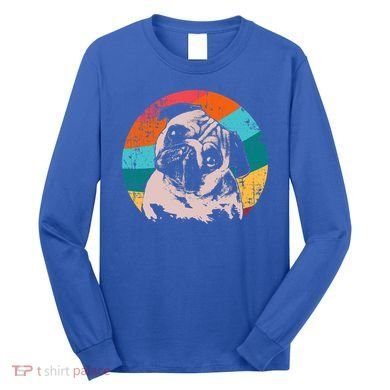 Pug Vintage Style Meaningful Gift Idea Long Sleeve Shirt