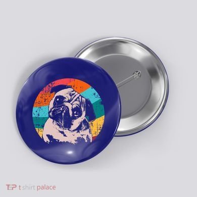 Pug Vintage Style Meaningful Gift Idea Button
