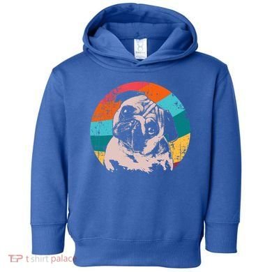 Pug Vintage Style Meaningful Gift Idea Toddler Hoodie
