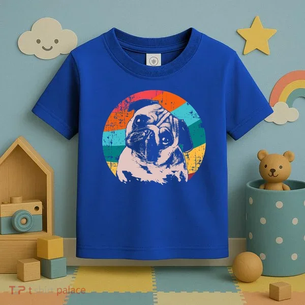 Pug Vintage Style Meaningful Gift Idea Toddler T-Shirt