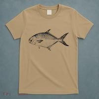 Pompano Vintage Style Pompano Fishing Retro Gift T-Shirt thumb 5