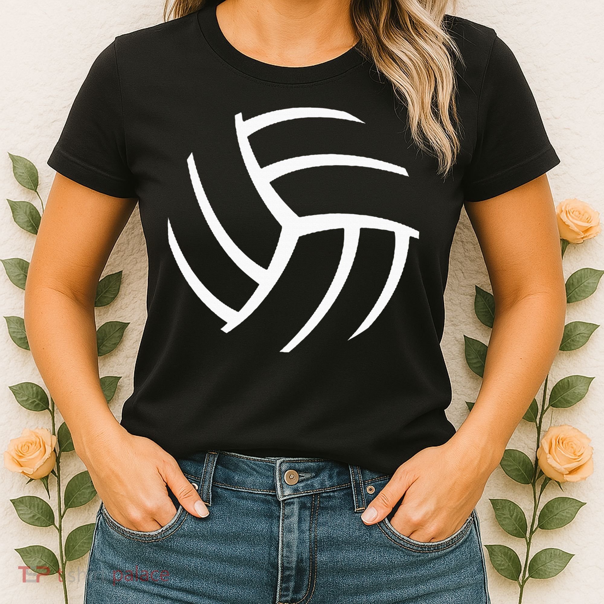 Plain Volleyball Seams Volleyball Player Coaches Sports Gift Women's T-Shirt