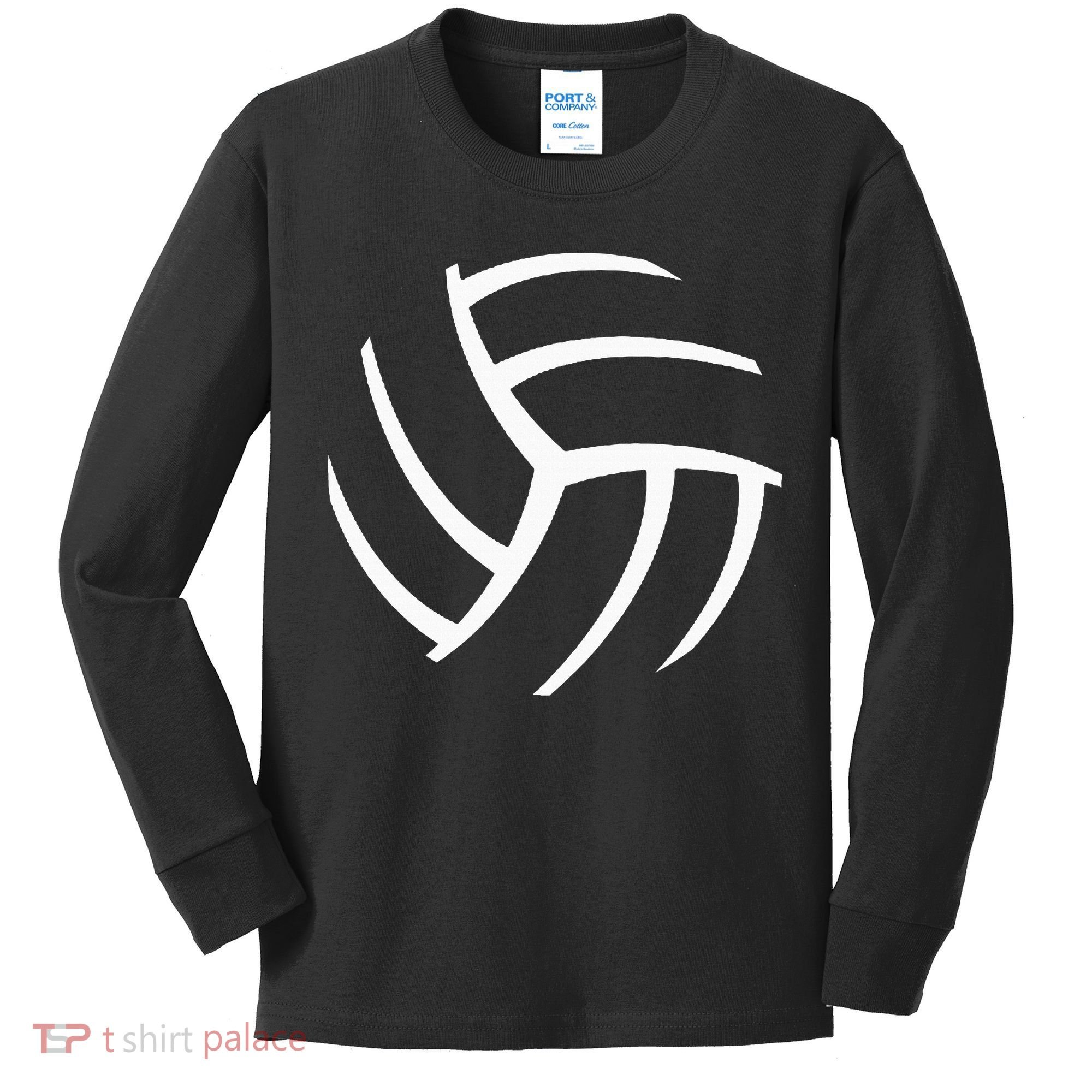 Plain Volleyball Seams Volleyball Player Coaches Sports Gift Kids Long Sleeve Shirt