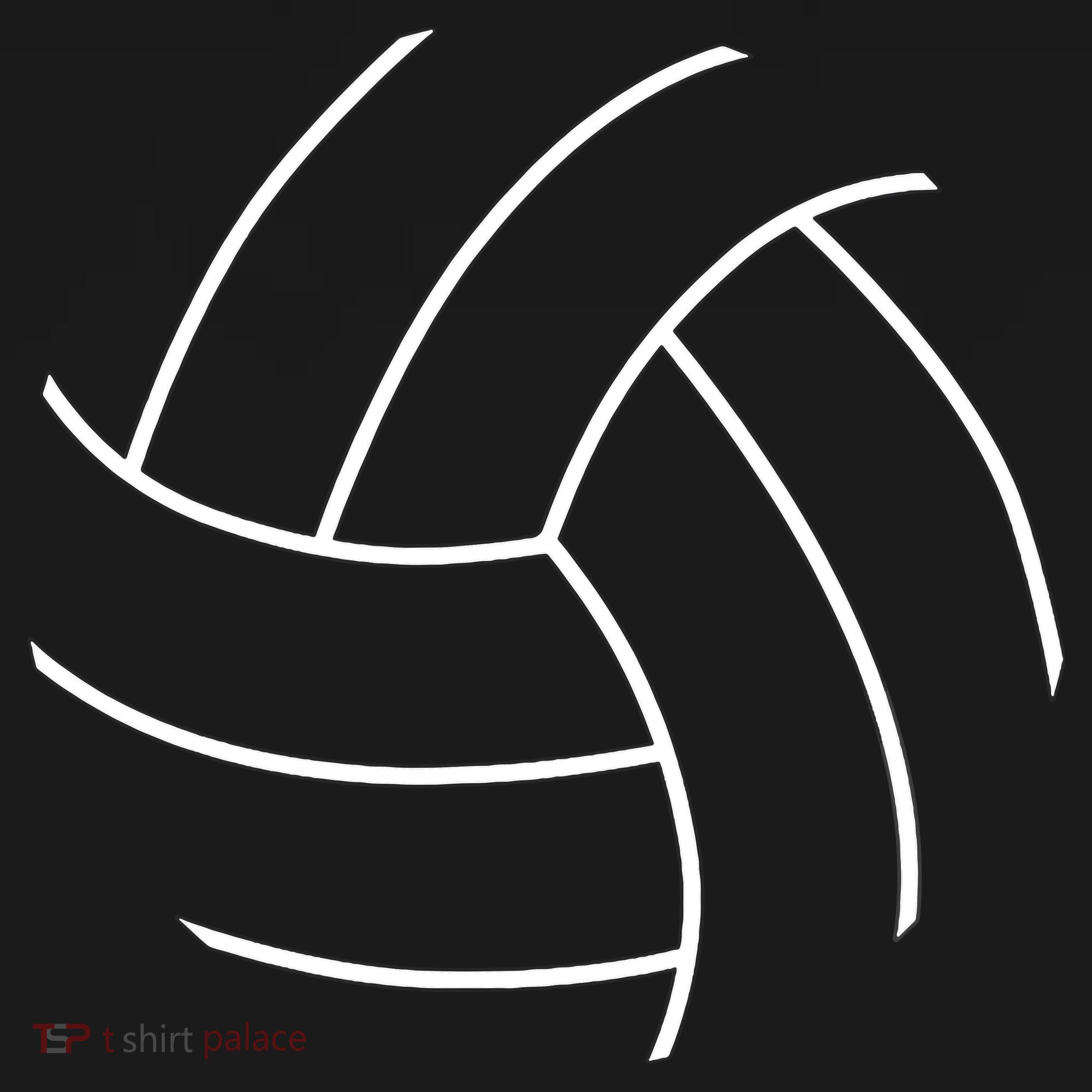Plain Volleyball Seams Volleyball Player Button