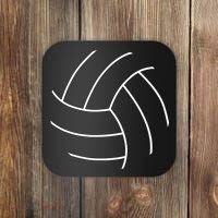 Plain Volleyball Seams Volleyball Player Coaster thumb 0