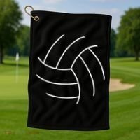 Plain Volleyball Seams Volleyball Player Golf Towel thumb 1