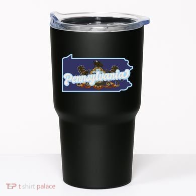 Pennsylvania Vintage State Flag Logo Tumbler