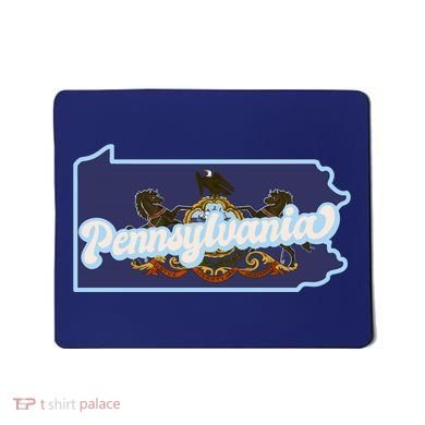 Pennsylvania Vintage State Flag Logo Mousepad