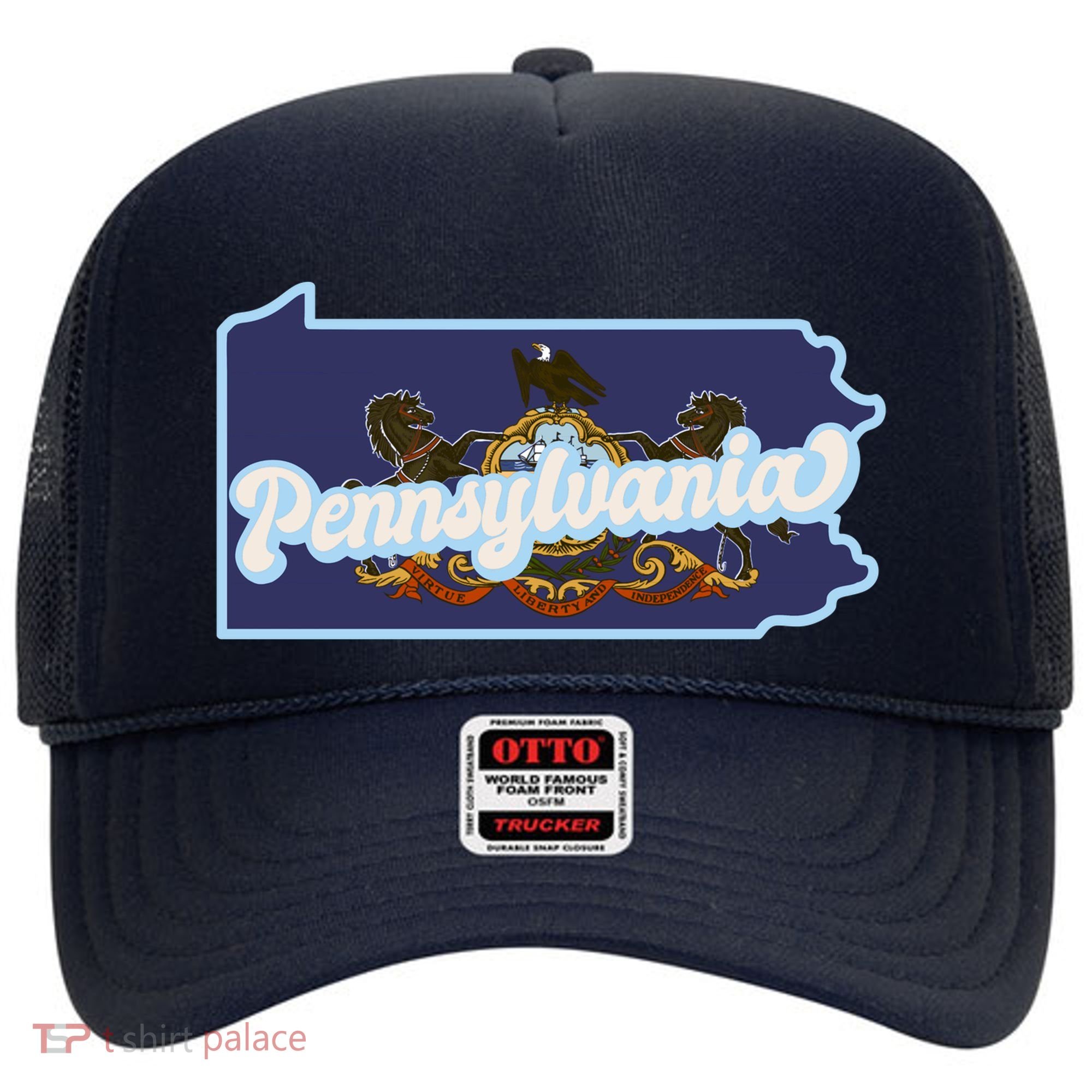 Pennsylvania Vintage State Flag Logo Hat