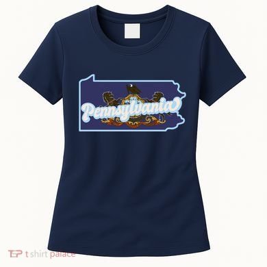 Pennsylvania Vintage State Flag Logo Women's T-Shirt