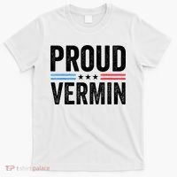 Proud Vermin Simple Word Text Only Vintage Distress T-Shirt thumb 0