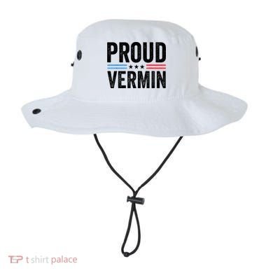 Proud Vermin Simple Word Text Only Vintage Distress Bucket Hat