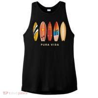 Pura Vida Surfboards Costa Rica Surfing Ladies PosiCharge Tri-Blend Wicking Tank thumb 0