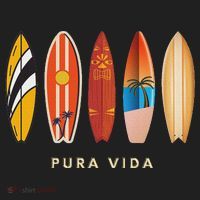 Pura Vida Surfboards Costa Rica Surfing Comfort Colors Boxy T-Shirt thumb 3
