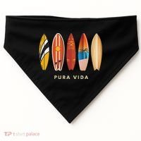 Pura Vida Surfboards Costa Rica Surfing USA-Made Doggie Bandana thumb 0