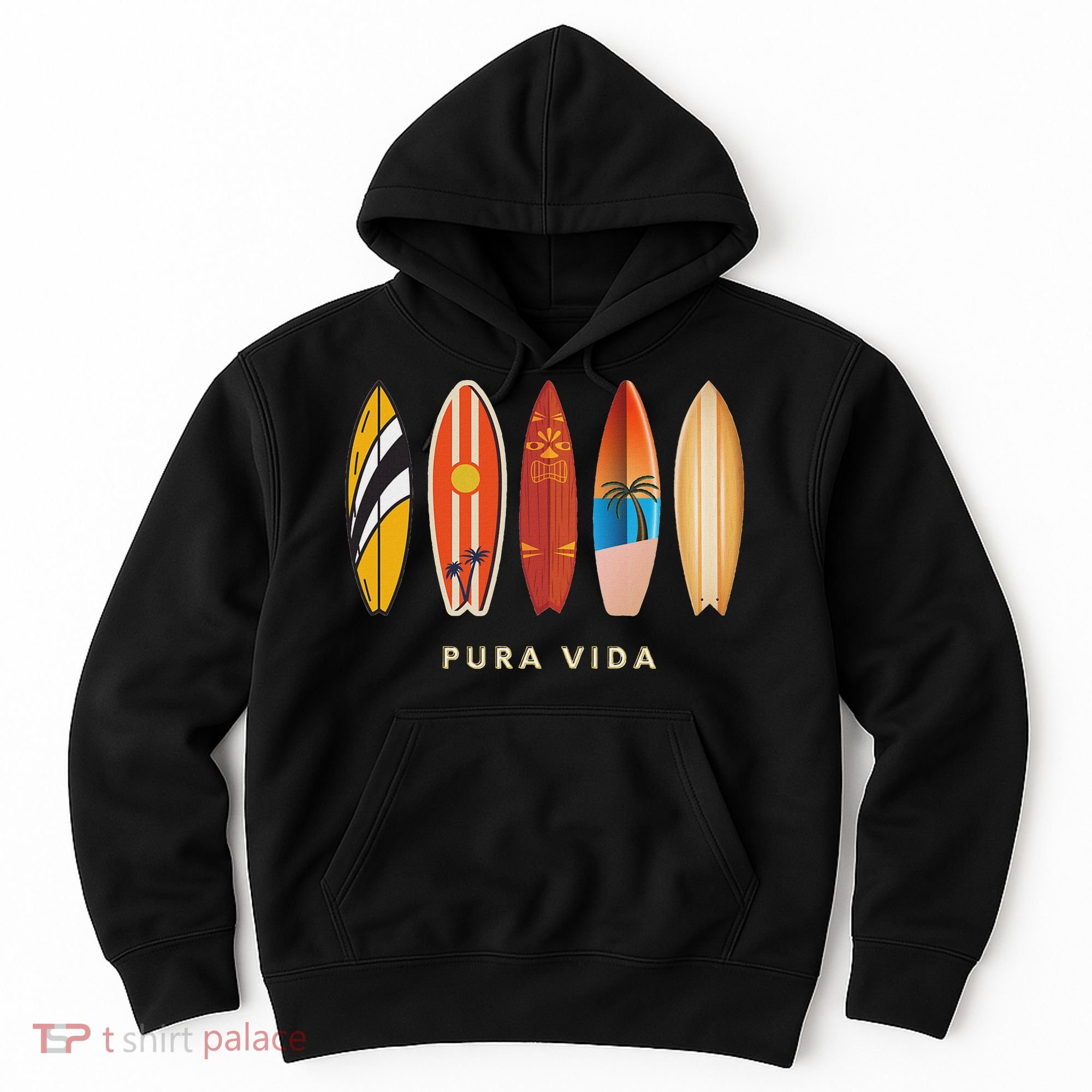 Pura Vida Surfboards Costa Rica Surfing Hoodie